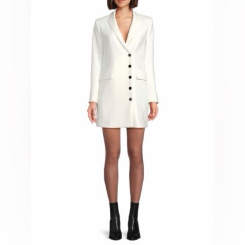 NWT MSRP $575 THE KOOPLES White Blazer Dress SZ fr2/US6